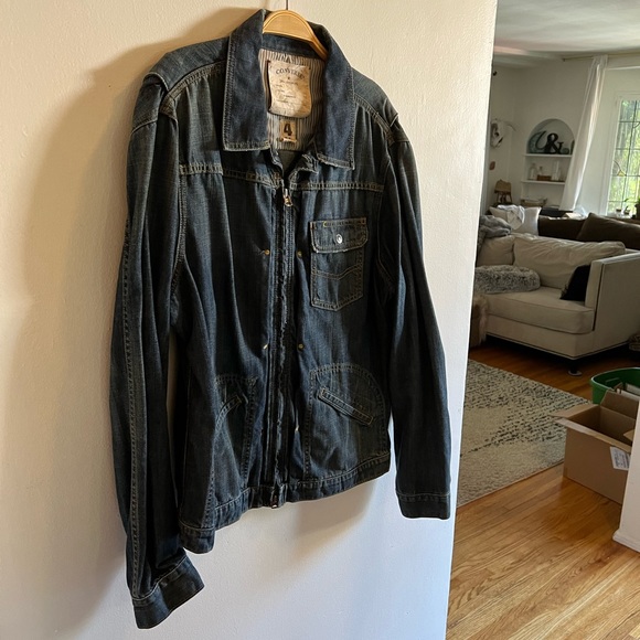 JOHN VARVATOS BEATLES FULL DUAL ZIP POCCKETS DENIM CONVERSE JACKET - Size: XL - Picture 2 of 14